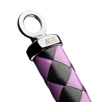 RISE - 90cm Bull Whip - Zwart/Paars