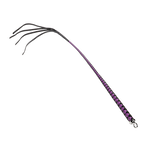 RISE - 90cm Bull Whip - Zwart/Paars