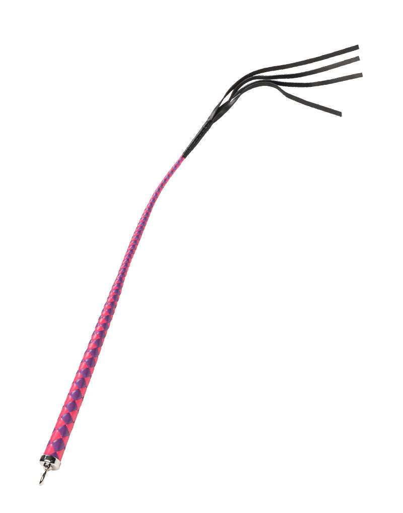 RISE - 90cm Bull Whip - Roze/Paars