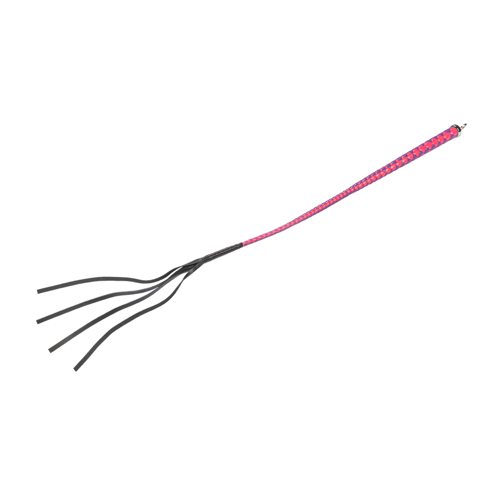 RISE - 90cm Bull Whip - Roze/Paars