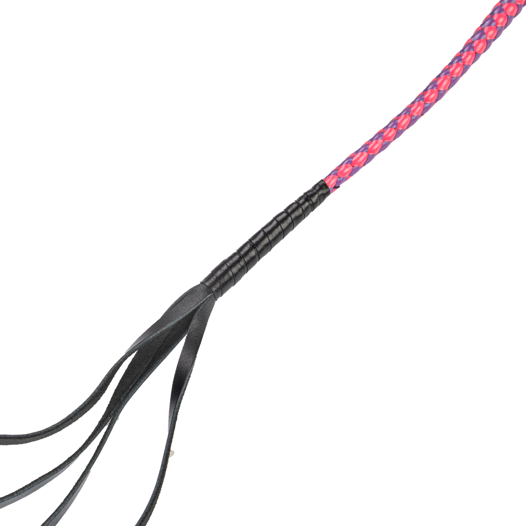 RISE - 90cm Bull Whip - Roze/Paars