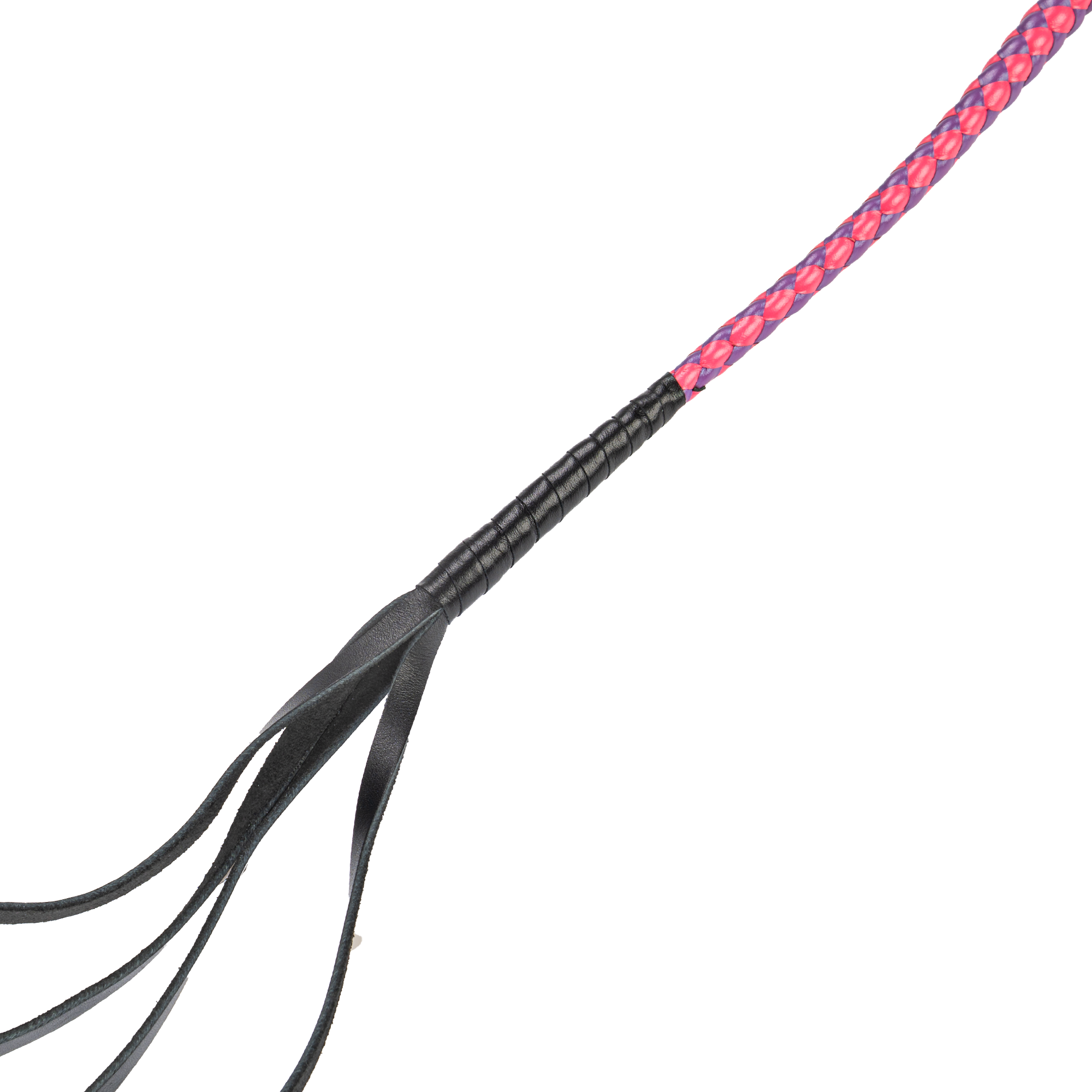 RISE - 90cm Bull Whip - Roze/Paars