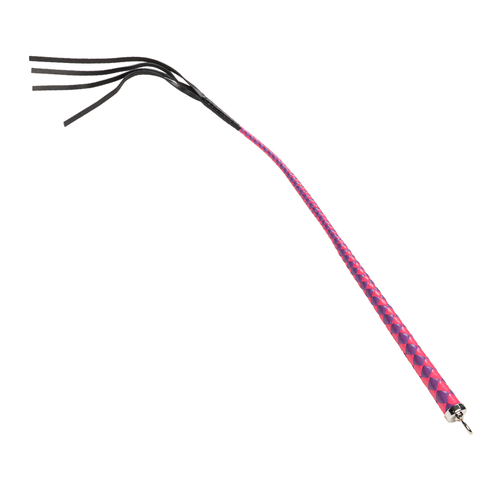 RISE - 90cm Bull Whip - Roze/Paars