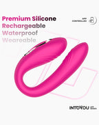 IY - Couty - Speeltje voor koppels 360° Oscilatie, App Bediend - Roze