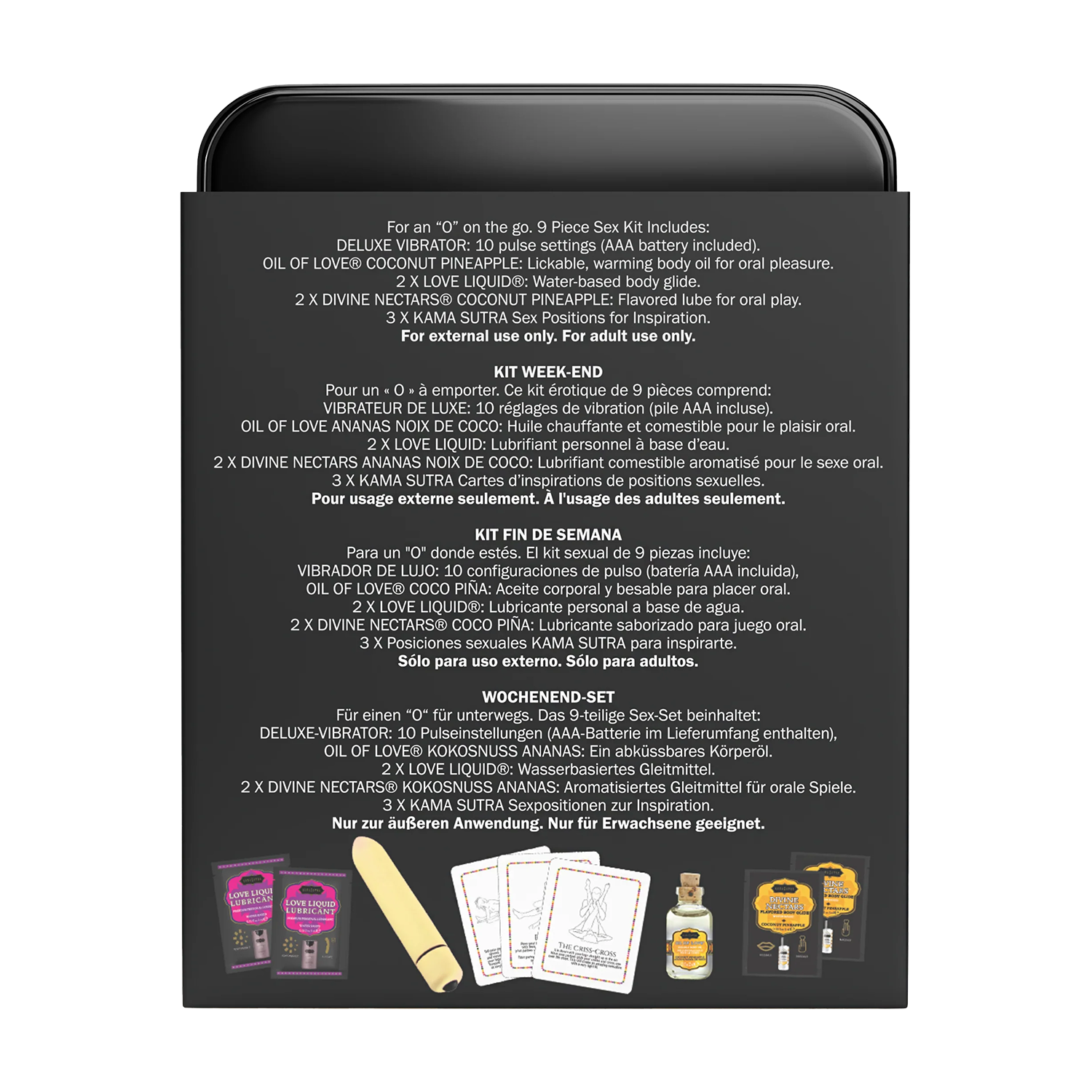 Kama Sutra - Weekender Kit - Kokosnoot Ananas – Geschenkset