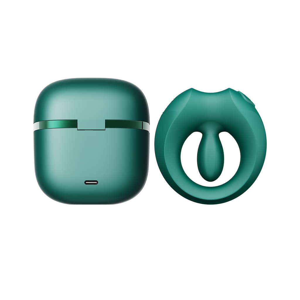 ZALO - Apis - Vibrerende koppelring, App gecontroleerd - Turquoise Groen