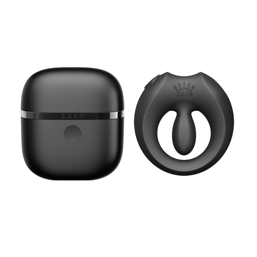 ZALO - Apis - Vibrerende koppelring, App Controlled - Obsidian Zwart