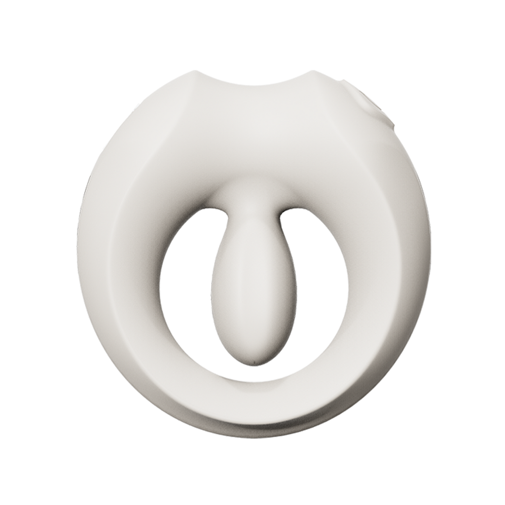 ZALO- Apis - Vibrerende Ring voor Koppels, App Bediend - Ivoor Wit