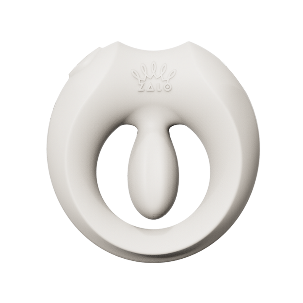 ZALO- Apis - Vibrerende Ring voor Koppels, App Bediend - Ivoor Wit