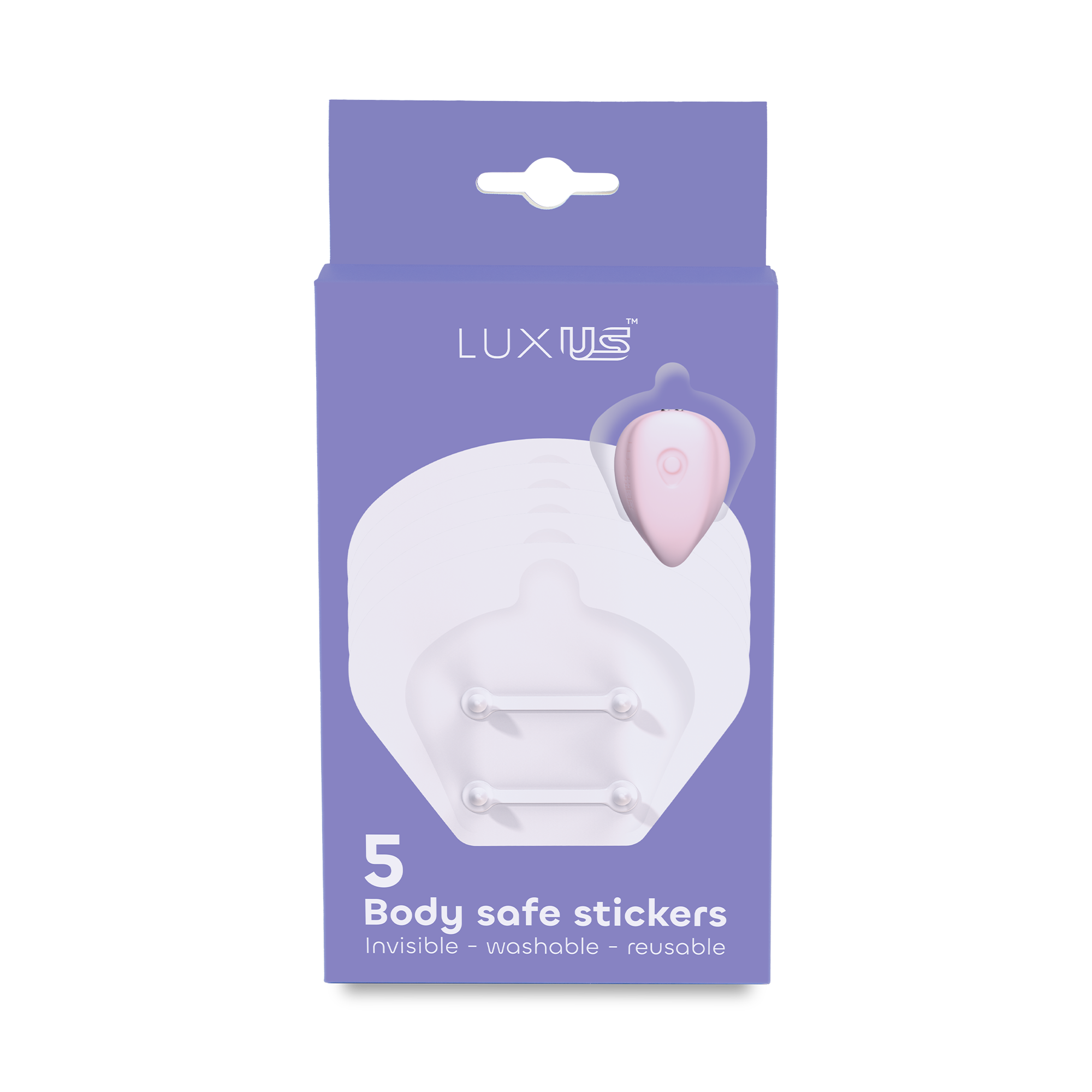 LUXUS – Zelfklevende Stickers – Set van 5 stuks – Transparant