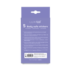 LUXUS – Zelfklevende Stickers – Set van 5 stuks – Transparant