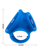 LoveToy - Pinnacle Pro - Trio Grip Enchancer Sleeve - Blauw