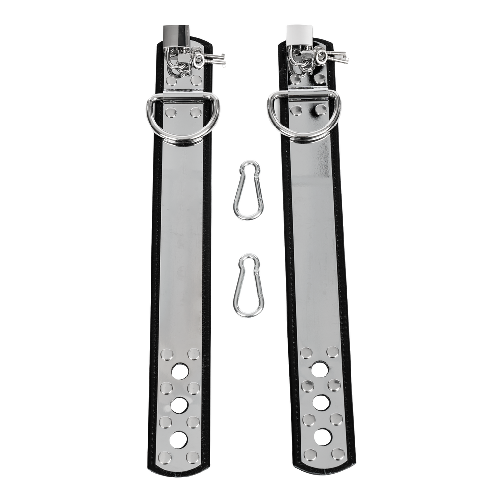 Rimba - Leren voetboeien met metaal en hangslot