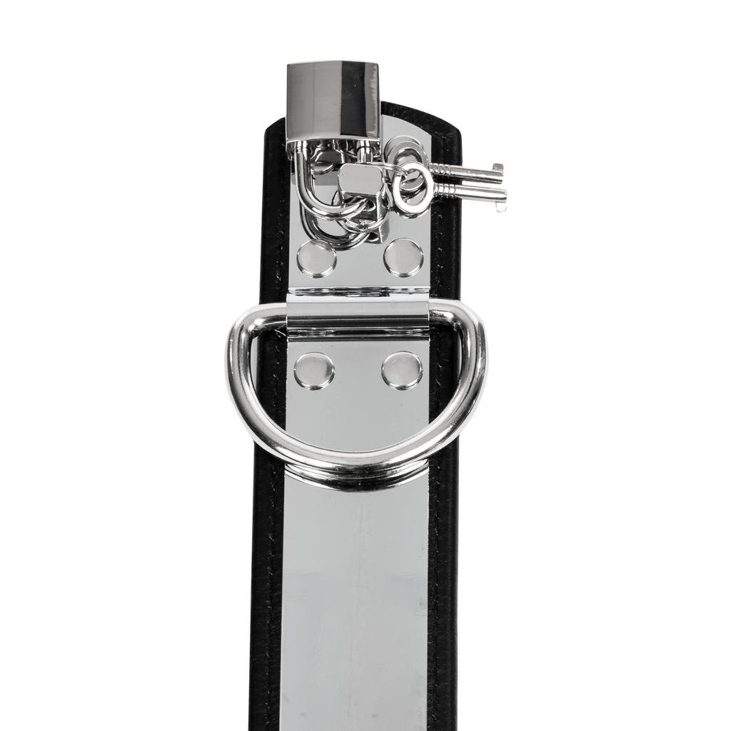 Rimba - Leren voetboeien met metaal en hangslot