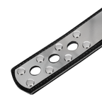 Rimba - Leren voetboeien met metaal en hangslot