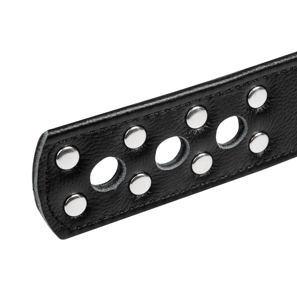 Rimba - Leren voetboeien met metaal en hangslot