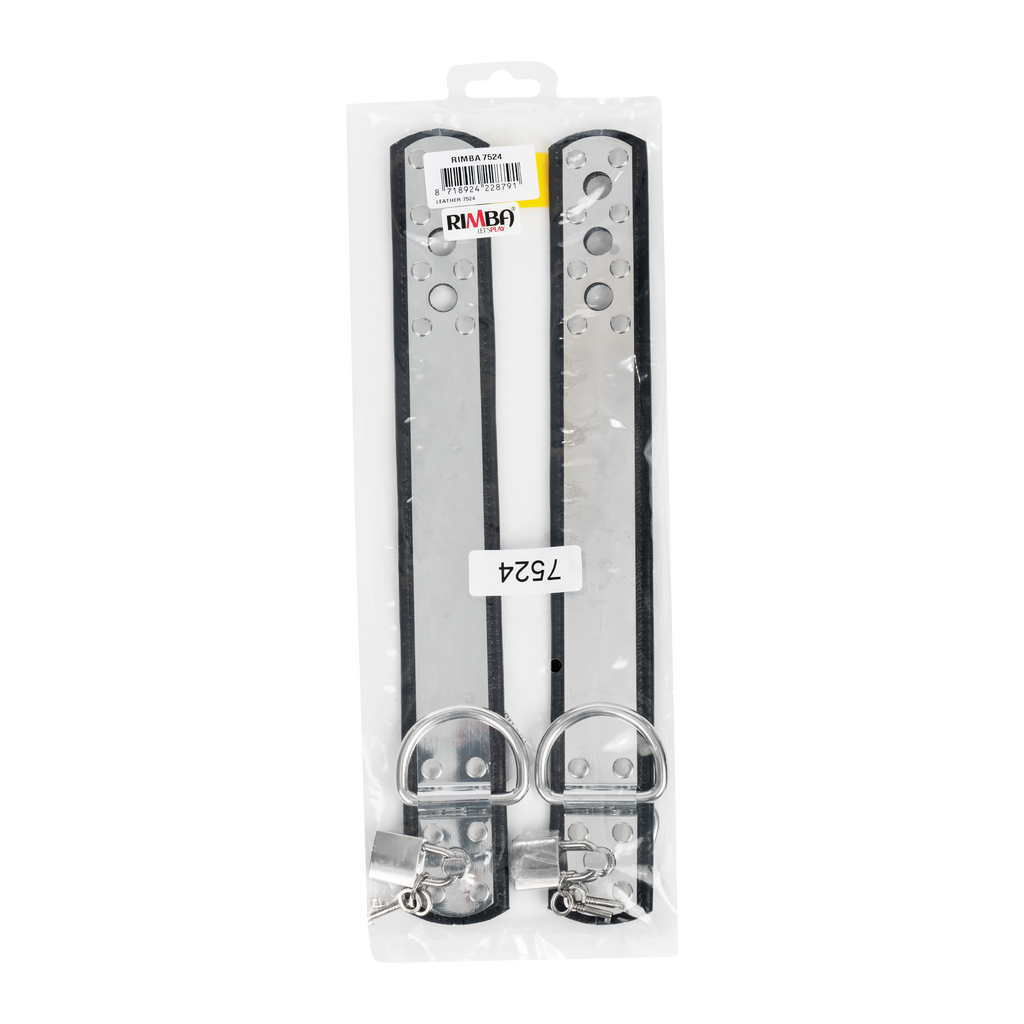 Rimba - Leren voetboeien met metaal en hangslot