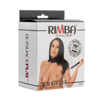 Rimba - Halsband met studs en hondenketting, verstelbaar met gesp.