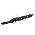 Rimba - Halsband met studs en hondenketting, verstelbaar met gesp.