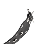 Rimba - Halsband met studs en hondenketting, verstelbaar met gesp.