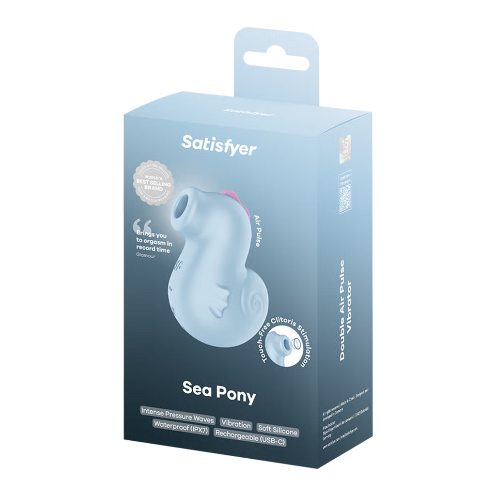 Satisfyer - Sea Pony - Luchtpulsvibrator - Blauw