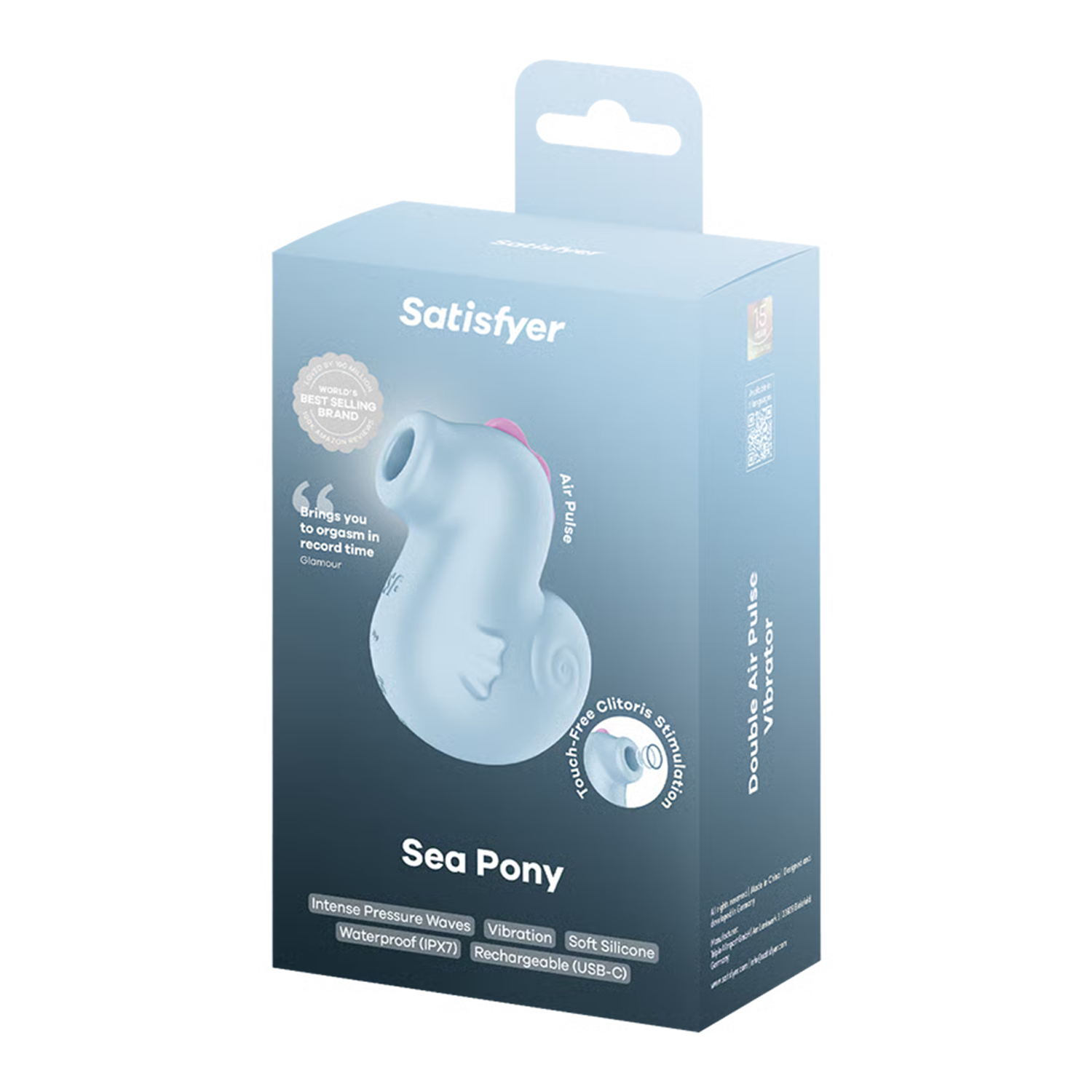 Satisfyer - Sea Pony - Luchtpulsvibrator - Blauw