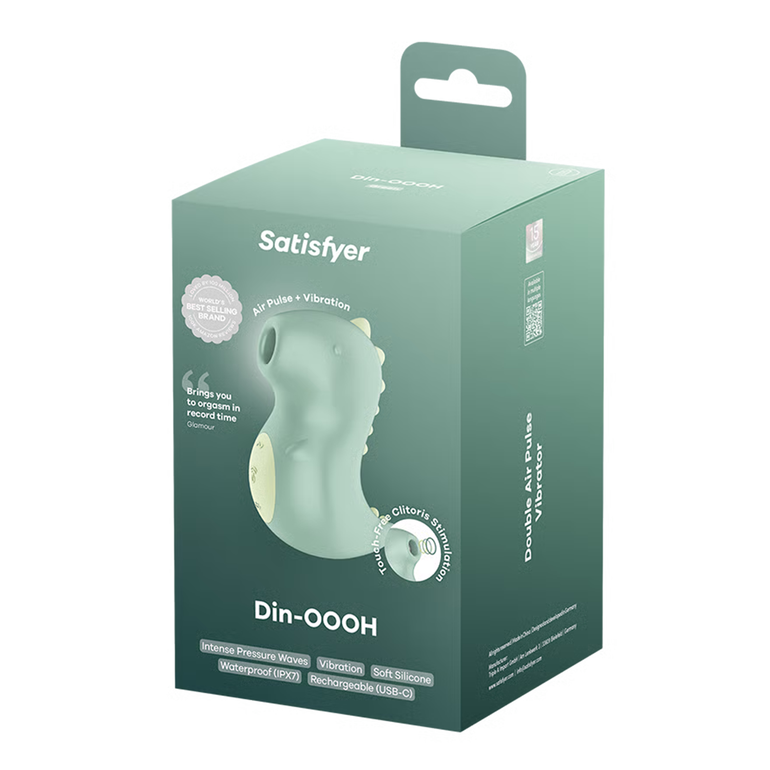 Satisfyer - Din-OOOH - Luchtpulsvibrator - Groen