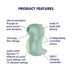Satisfyer - Din-OOOH - Luchtpulsvibrator - Groen