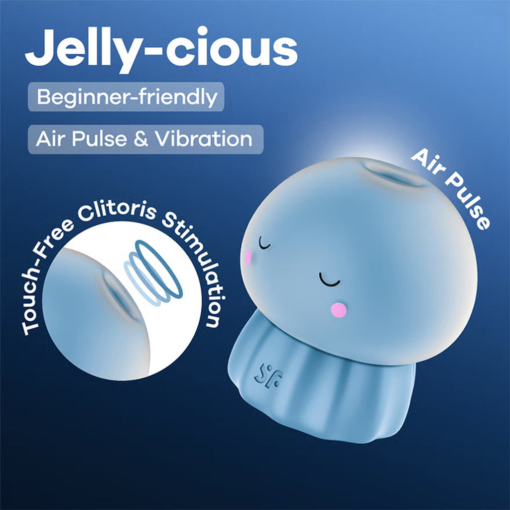 Satisfyer - Jelly-cious - Luchtpulsvibrator - Blauw