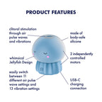 Satisfyer - Jelly-cious - Luchtpulsvibrator - Blauw