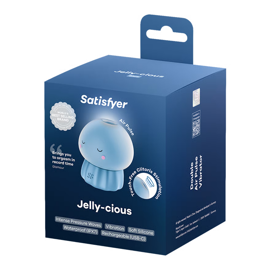 Satisfyer - Jelly-cious - Luchtpulsvibrator - Blauw
