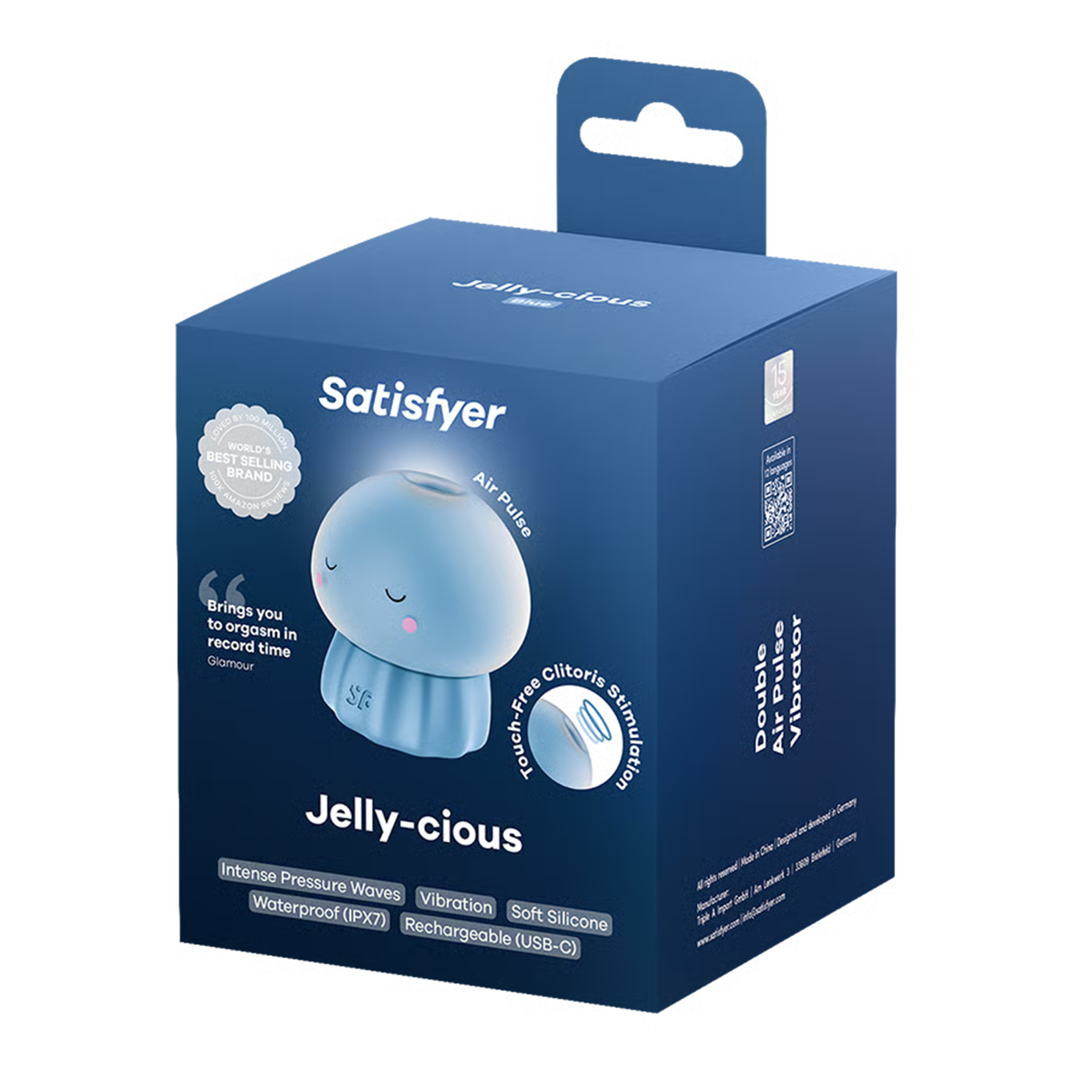 Satisfyer - Jelly-cious - Luchtpulsvibrator - Blauw