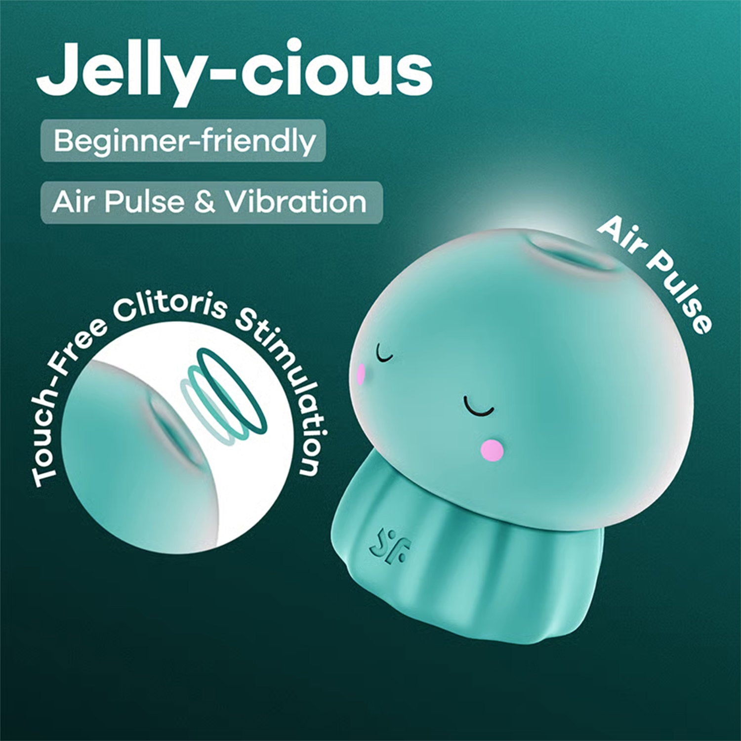 Satisfyer - Jelly-cious - Luchtpulsvibrator - Groen