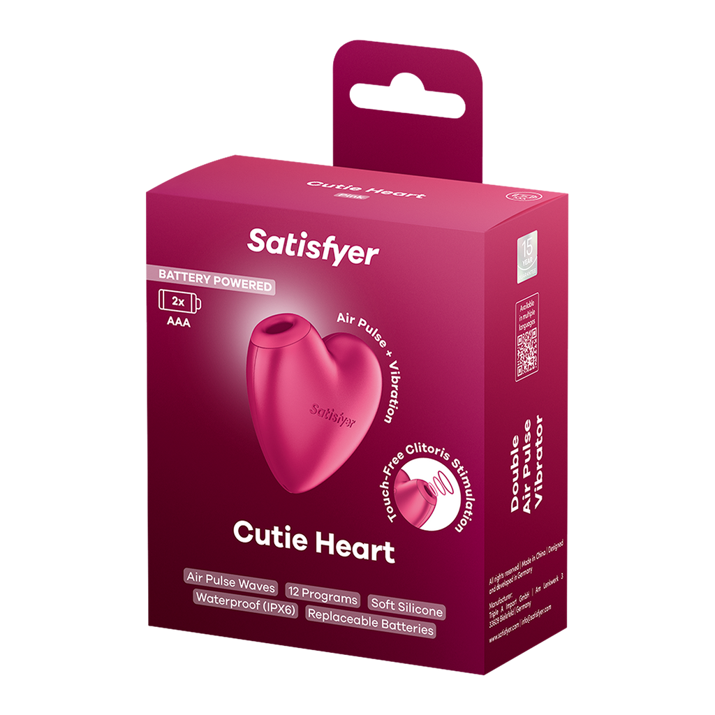 Satisfyer - Battery Series - Cutie Heart - Air Pulse Vibrator - Roze