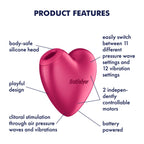 Satisfyer - Battery Series - Cutie Heart - Air Pulse Vibrator - Roze