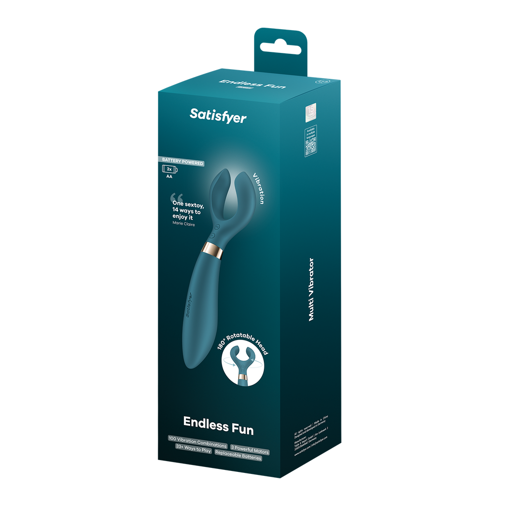 Satisfyer - Battery Series - Endless Fun - Vibrator voor koppels - Flessengroen