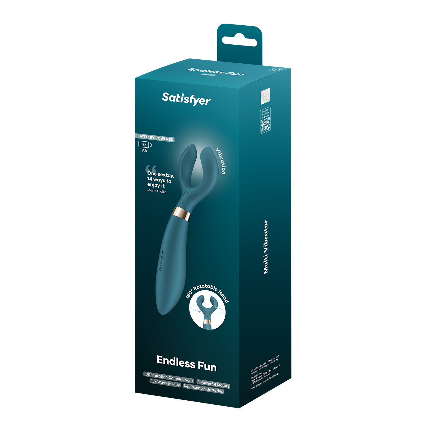 Satisfyer - Battery Series - Endless Fun - Vibrator voor koppels - Flessengroen