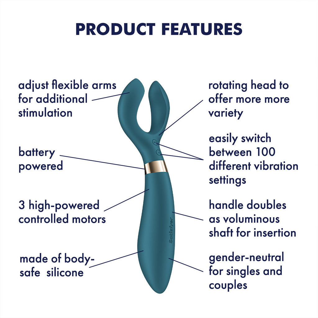 Satisfyer - Battery Series - Endless Fun - Vibrator voor koppels - Flessengroen