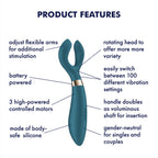 Satisfyer - Battery Series - Endless Fun - Vibrator voor koppels - Flessengroen
