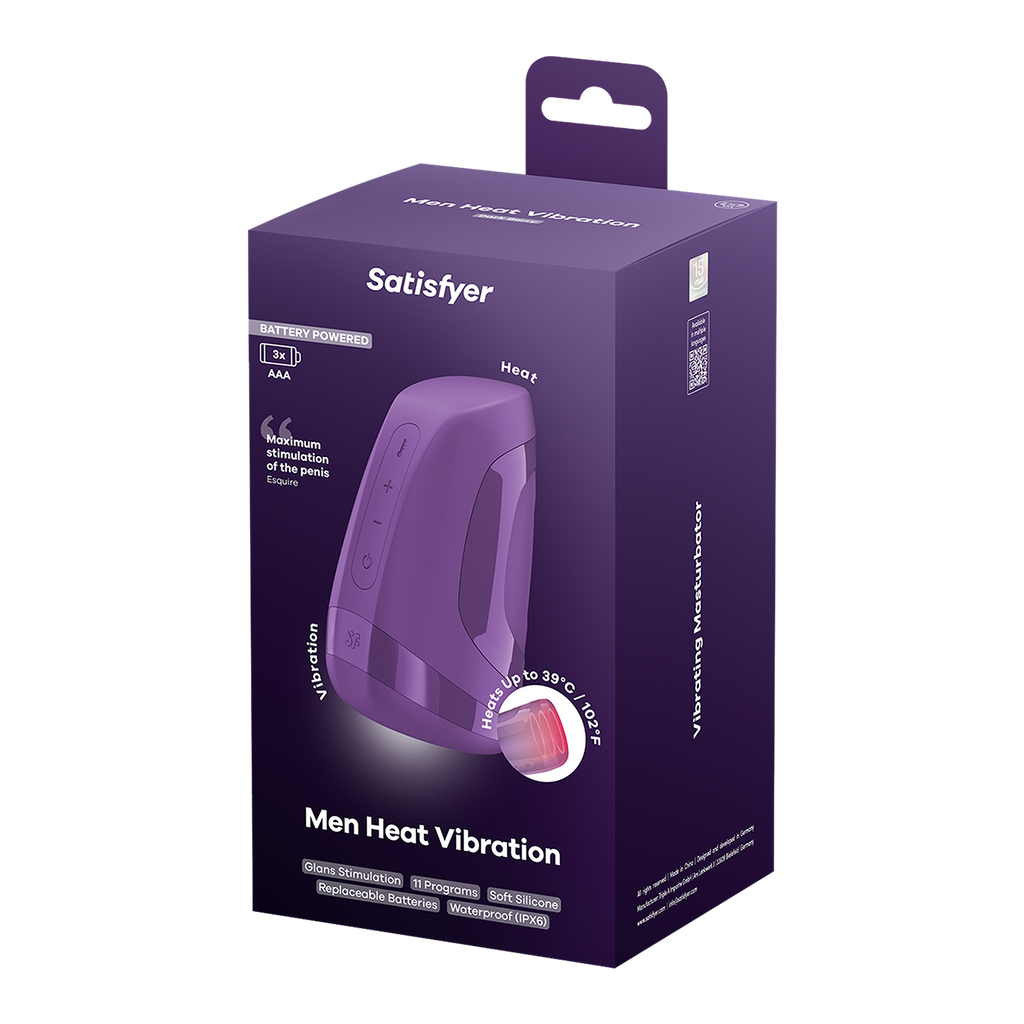 Satisfyer - Battery Series - Men Heat - Masturbator - Paars