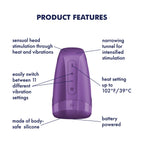 Satisfyer - Battery Series - Men Heat - Masturbator - Paars