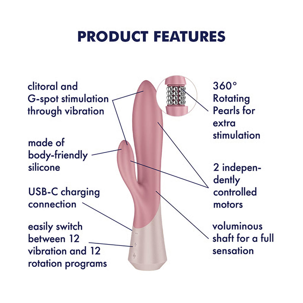 Satisfyer - Pearl Bunny 1 - Roterende Rabbit Vibrator - Terracotta