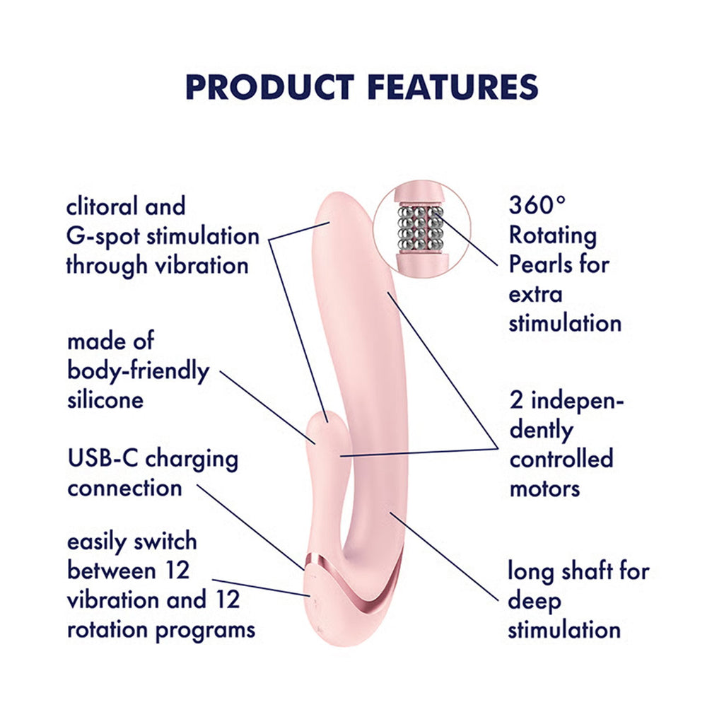 Satisfyer - Pearl Bunny 3 - Roterende Rabbit Vibrator - Roze