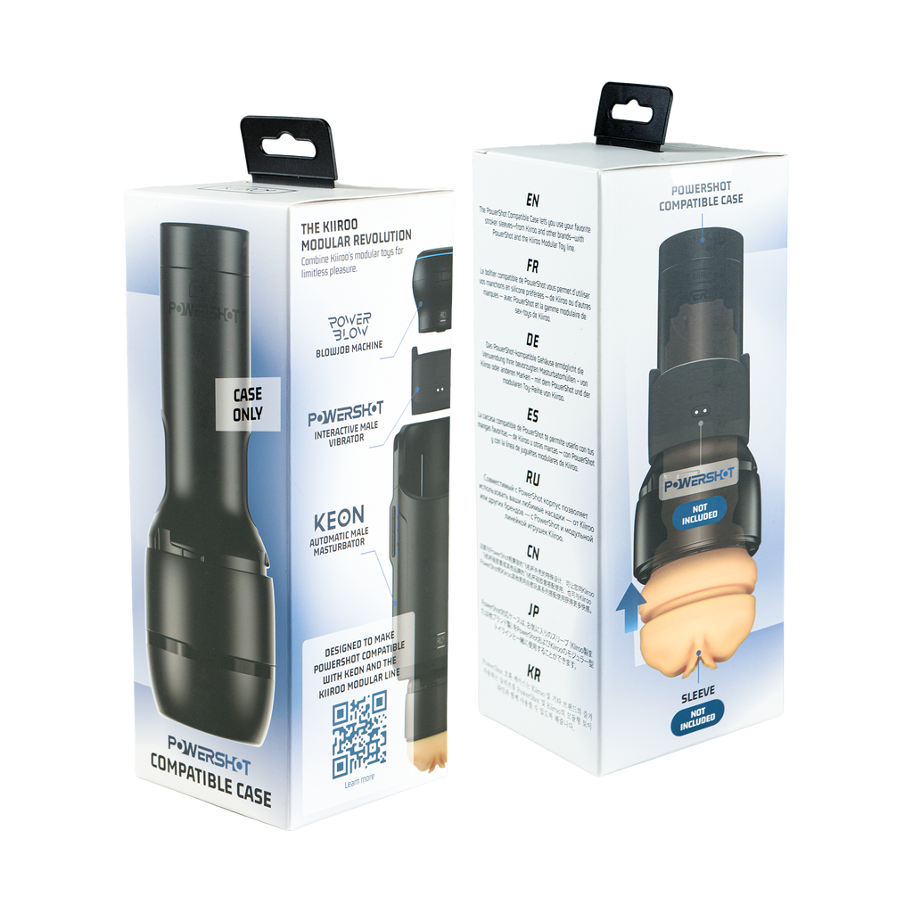 KIIROO - Stroker Case compatibel met PowerShot – Zwart