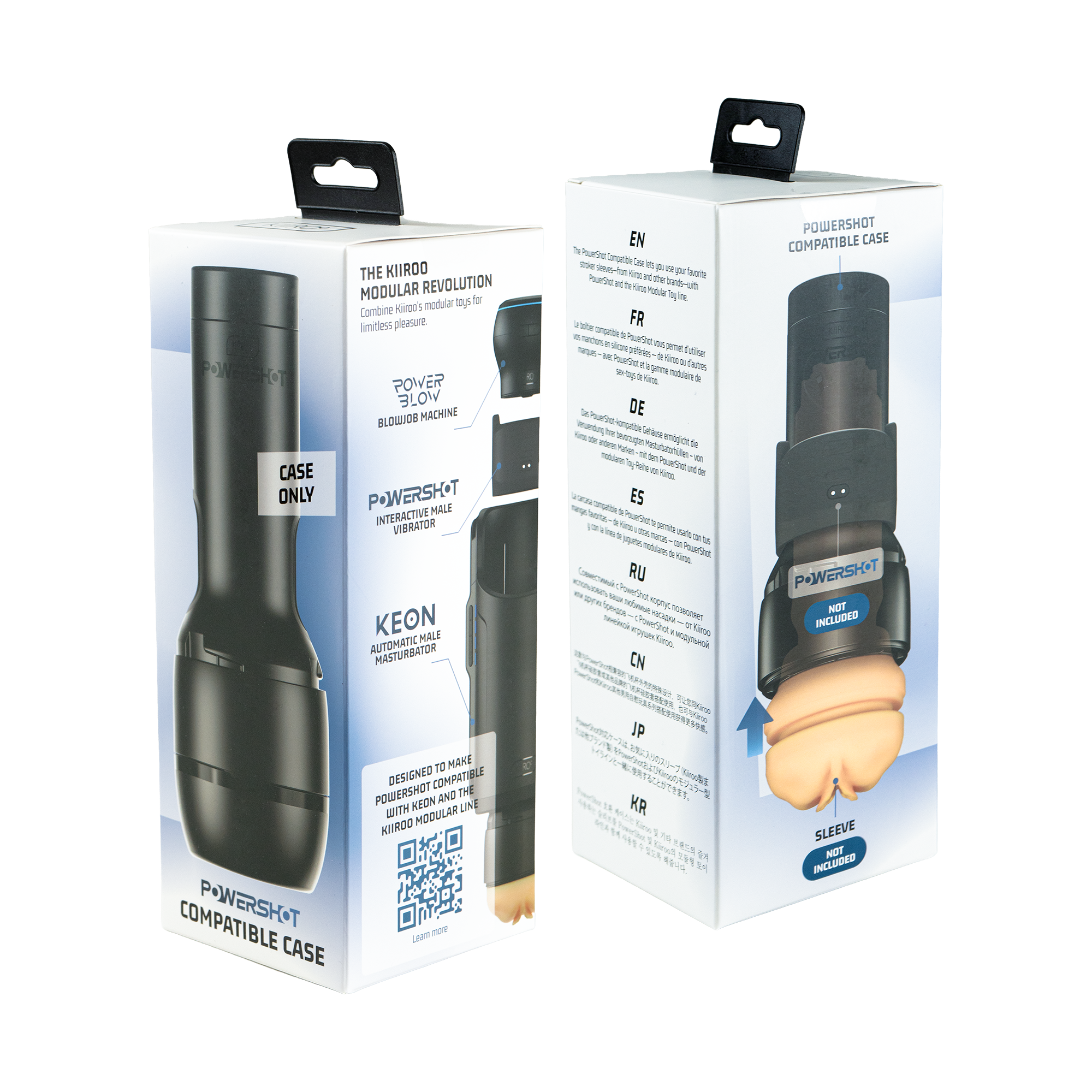 KIIROO - Stroker Case compatibel met PowerShot – Zwart