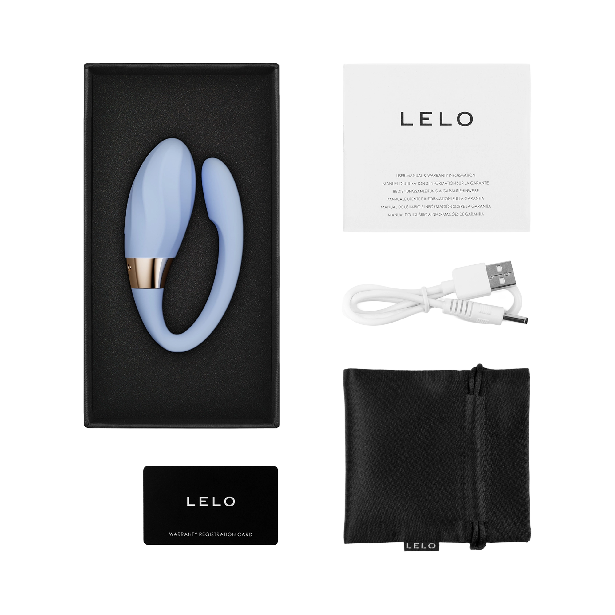 LELO – TIANI™ Twist - Massagetoestel met dubbele werking voor koppels - Seafoam
