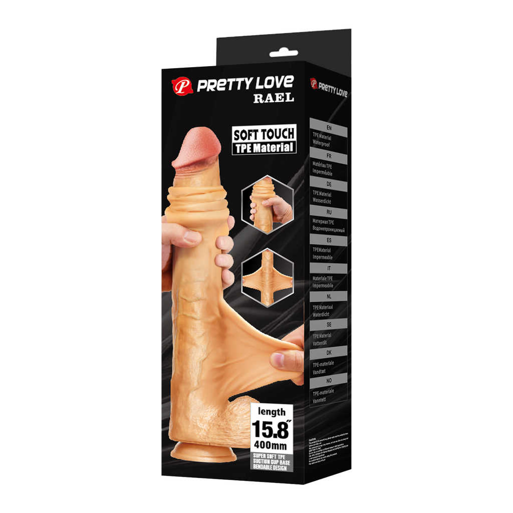 Pretty Love - Rael - Supergrote dildo 40 cm – Nude