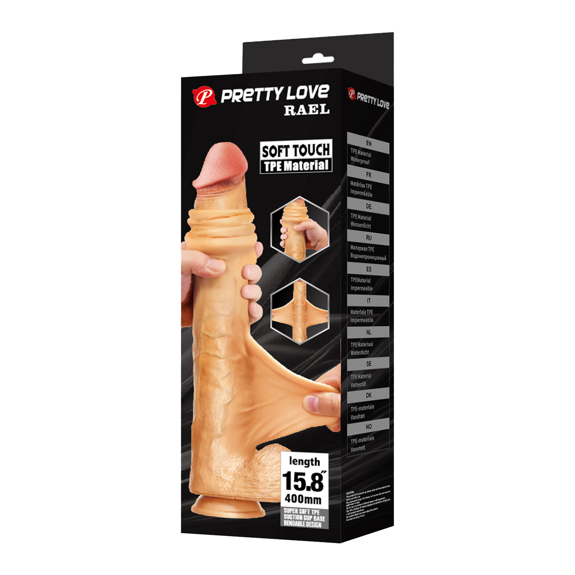 Pretty Love - Rael - Supergrote dildo 40 cm – Nude
