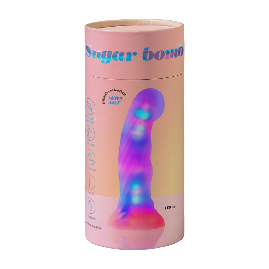 Love to Love - Sugar Bomb - Dildo met Led - Roze/Geel