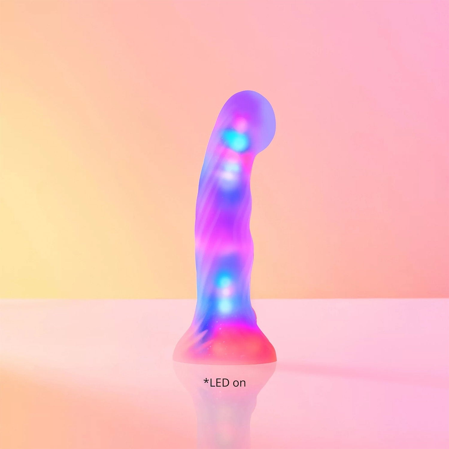 Love to Love - Sugar Bomb - Dildo met Led - Roze/Geel